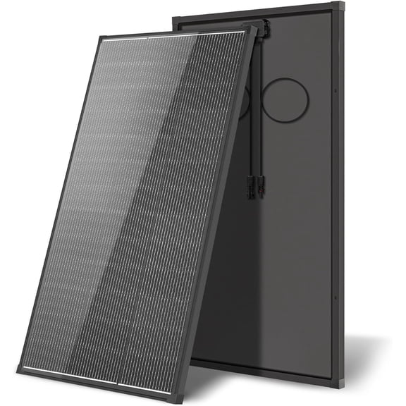 Solar Panels,200 watt Solar Panel 12v n Type 18bb Solar Panel A+ Grade PV Module with IP68 Junction Box,25% Cell Efficiency 200w Solar Panels for Off Grid RV Boat Rooftop Camper(200W Black)