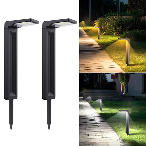 Solar Pathway Lights,2 Modes(Cold White/Warm White),Bright Solar Path Lights Outdoor Waterproof,Perfect Guide Light or Deco for Sideway,Driveway,Walkway,Backyard,Garden,Lawn,Event