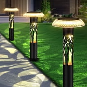 Solar Pathway Lights, 6 Pack Waterproof Outdoor Garden Lights with 8 Lighting Modes