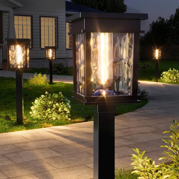 Solar Pathway Lights Outdoor, Adjustable Warm & Cool White, 50 Lumens Bright Garden Lights, 6 Pack IP65 Waterproof Landscape Lighting, Outside Lights for Front Yard Lawn Walkway Driveway Patio