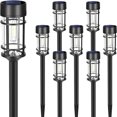 thumbnail image 1 of Solar Pathway Lights Waterproof Solar Outdoor Lights with LED Tungsten Filament Bulb, Solar Lights for Outside Auto On/Off Solar Powered Garden Lights for Yard Landscape Driveway Lawn, 1 of 7