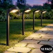 Solar Pathway Lights with Warm White/Neutral White/Cool White, Automatic Dusk to Dawn Outdoor Solar Garden Lights for Yard, Lawn, Walkway & Landscape