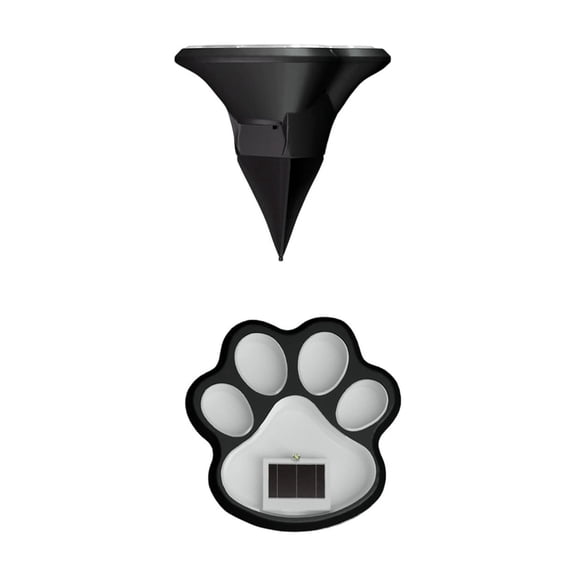 Solar Paw Print Stake Light,3.46Inch Outdoor Ground Lamp,Rainproof Garden Decor Light,Light Sensor Yard Ornament,Pathway Night Ambience Lighting