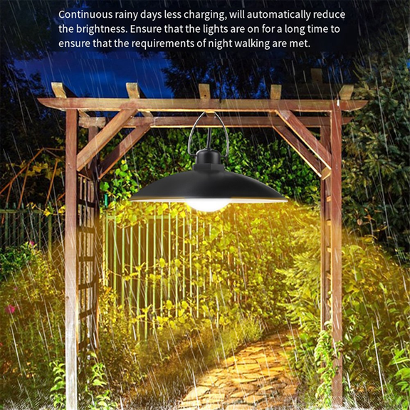 Solar Pendant Light with Remote Control Outdoor Indoor Solar LampLine Solar Lighting for Camping Garden Yard F