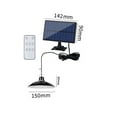 thumbnail image 1 of Solar Pendant Lights Outdoor - 60 LED Dual Head Waterproof Solar Lamp for Patio, Garden, Garage, Backyard Decor with Auto On/Off, 400 Lumens, 1 of 1