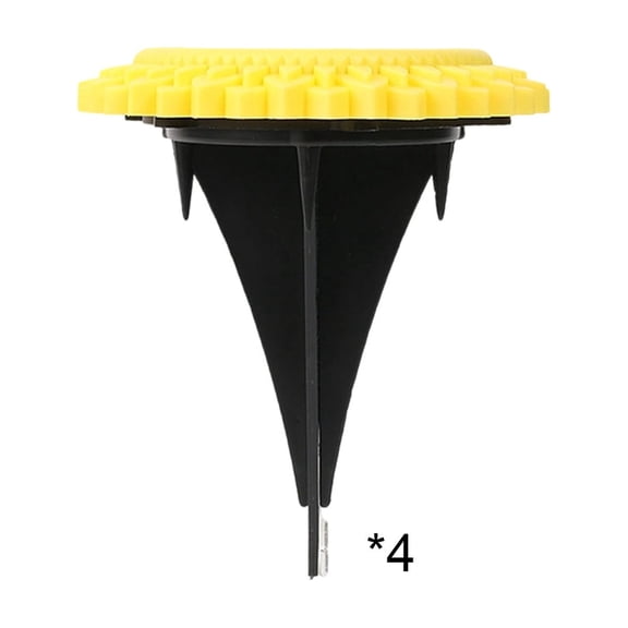 Solar Petal LED Landscape Lights Waterproof ABS Outdoor Garden Lamp - Smart Light Control, High Brightness for Courtyards, Parks & Pathways, Self-Charging Solar Panel - 8-10 Hours Lighting