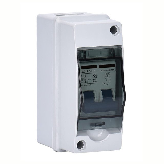 Solar Photovoltaic Cell Combiner Box Dc Circuit Breaker Switch with