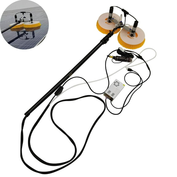 Solar Photovoltaic Panel Cleaning Machine 13ft Solar Panel Cleaning Kit (Double Head)