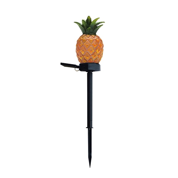 Solar Pineapple Garden Stake Light Outdoor Warm White LED Decorative Pathway Lamp for Yard Walkway Landscape Lighting 16 Inch