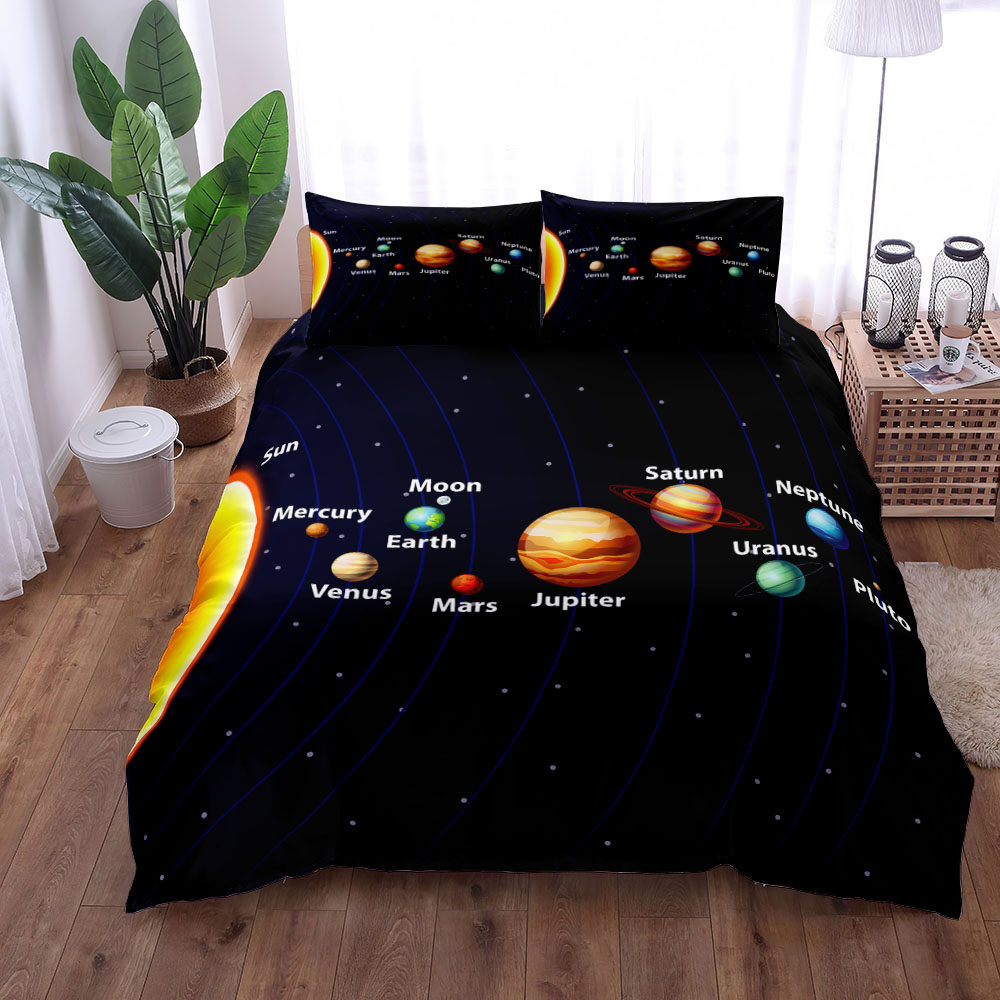 Solar Planets Duvet Cover Set King Double Twin Single Bed Linen Set ...