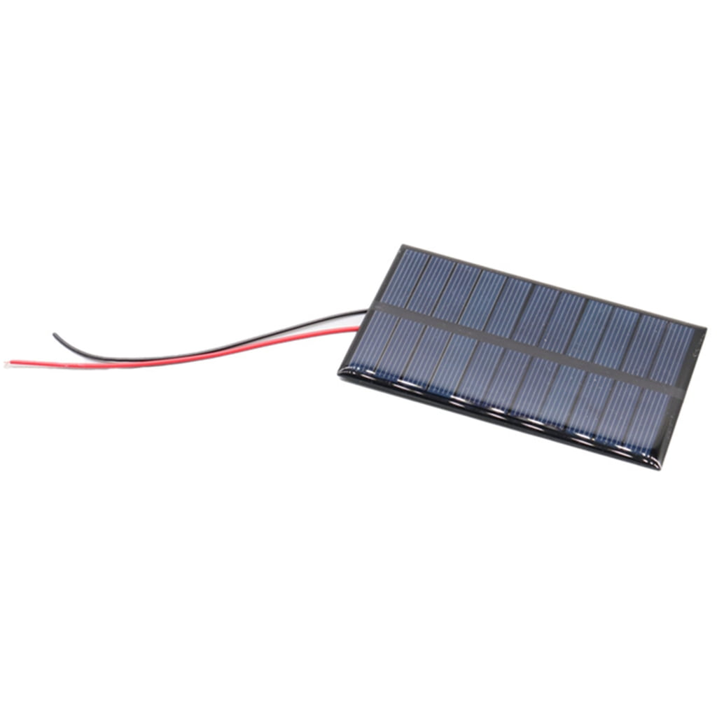 Solar Plate Cell With Wire 5V 120mA 0.8W Small Cell Module Polysilicon ...