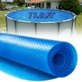 thumbnail image 1 of Solar Pool Cover 12 ft Inground Above Ground Pools Solar Blanket 12 mil, 1 of 8
