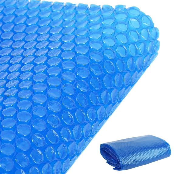 Solar Pool Cover, 12Mil Pool Solar Blanket,Heavy Duty Rectangular Pool Solar Cover with Bubbles,Heat Transfer Solar Pool Heater