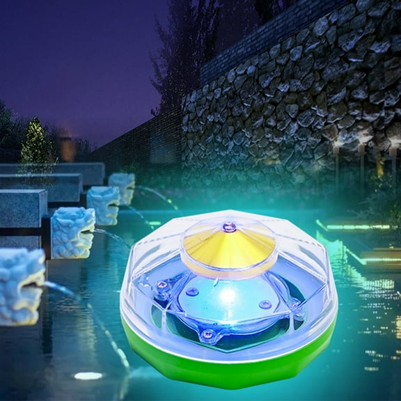 Solar Pool Floating Lights Outdoor Waterproof RGB Night LED, Automatic Dusk-to-Dawn Sensor, Energy Saving Colorful Ambiance, Perfect for Garden Pools Courtyard Patio Decor