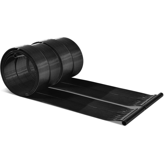 Solar Pool Heater, 2.5 x 20 Feet Above Ground/Inground Solar Panels for Pool Heating, Weatherproof Pool Warmer, Portable Swimming Pool Heaters System for Outdoor Roofs