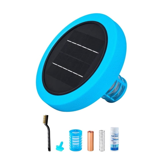 Solar Pool Ionizer, 35000 Gal, Floating Water Purifier, Chlorine Free, Copper Anode, Pool Cleaner for Spas & Swimming Pools