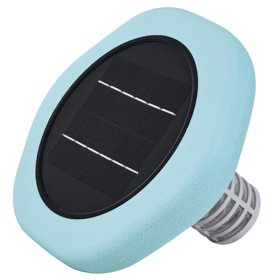 Solar Pool Ionizer, 45000 Gal Copper Pool Purifier, Chlorine Free Water Cleaner, Floating Pool Ionizer for Pools & Spas with Test Strips