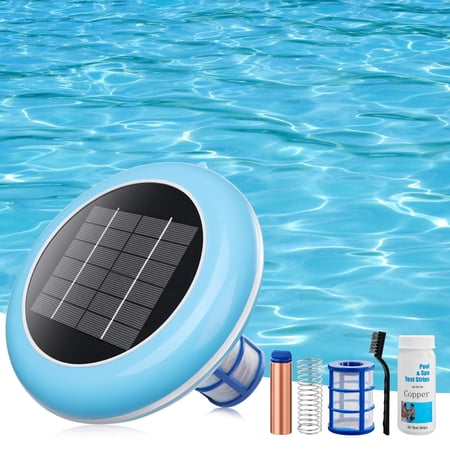 Solar Pool Ionizer | Copper Ionization | Large Ionizer for Pool | Keeps Pool Clean, 85% Less Chlorine | Solar Pool Cleaner | 35,000 Gal - Lifetime Replacement Program