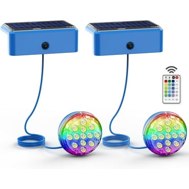 Upgraded 19.7ft Blue LED Pool Lights | 24V 50W IP68 Waterproof Rope Lights For Above Ground & Inground Pools