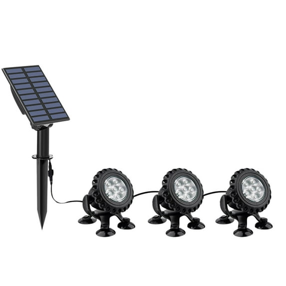 Solar Pool Lights, Rgb Submersible Lights for Pond, Color Changing Waterproof Landscape Spotlights with Suction Cup for Outdoor Garden Decor