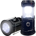 thumbnail image 1 of Solar Portable LED Emergency Lantern USB Rechargeable Super Bright Tent Lamp with Power Bank Batteries,200LM (2 Pack), 1 of 6