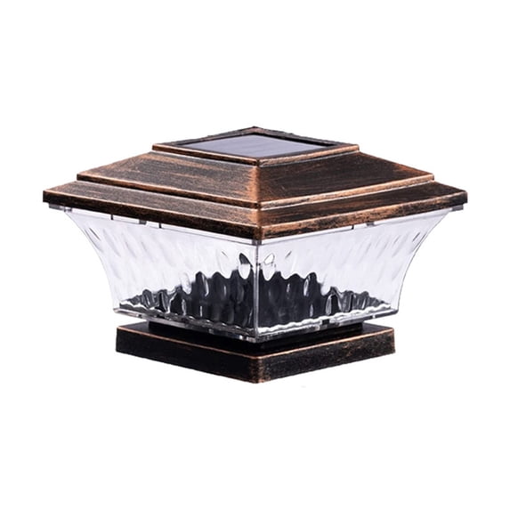 Solar Post Cap Lights, Durable Outdoor Fence Light for Decks, Patio & Garden, Dual Color Solar Powered Illumination for Posts