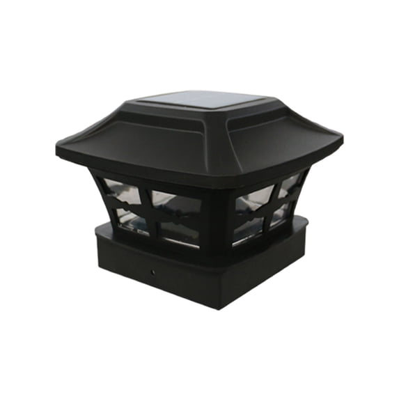 Solar Post Lights for Fence, 4X4 Solar Post Cap Lights Outdoor, Dual Color Fence Lights for Patio Garden, Decorative Deck Post Caps with Auto On/Off, Easy No Wiring Installation