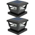 Solar Post Lights, Outdoor Solar Post Cap Light Fits 4 x 4 Wood, 3x3