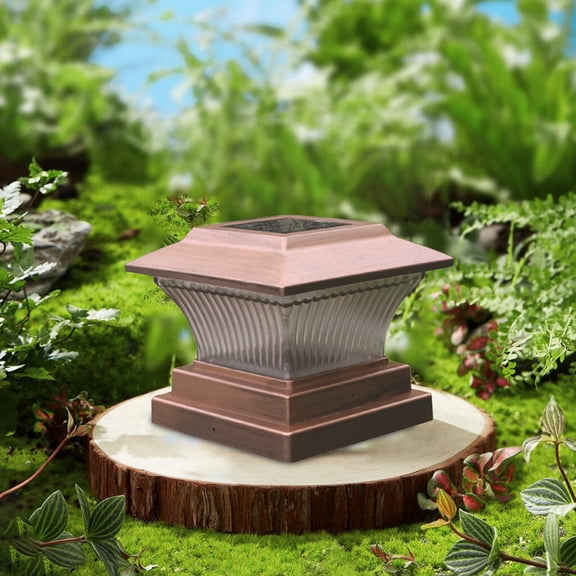 Solar Post Lights, Outdoor Fence Cap Light, Patio Garden Decoration, Light-Controlled Induction, Perfect for Gate and Staircase Lighting