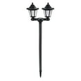 thumbnail image 1 of Solar Post Lights Outdoor Waterproof, 2-In-1 Ground & Wall Mount, 58-Inch Tall Dual Head Solar Lights for Yard, Pathway, Garden Decor, Dusk To Dawn Auto On/Off, 1 of 9