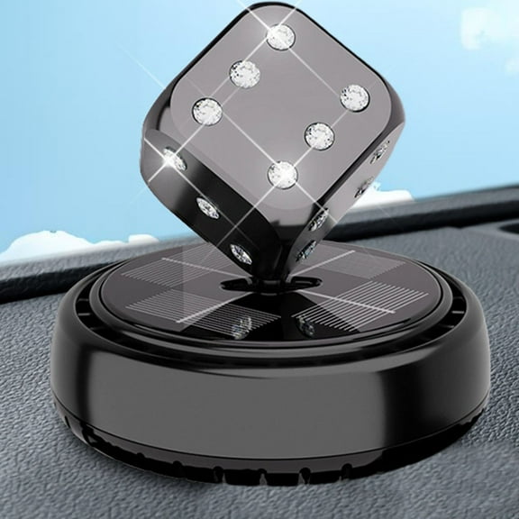 Solar Power Air Freshener Dashboard Remover Automotive Trim Dice Shape