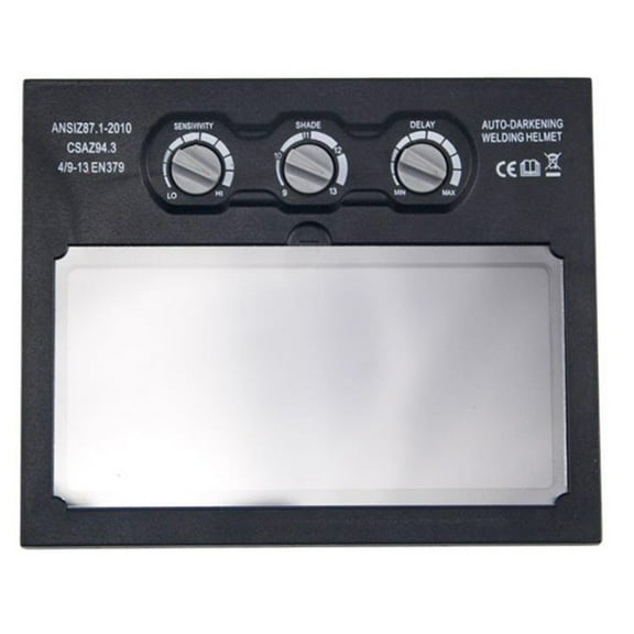 Solar Power Auto Darkening Welding Filter Lens LCD Screen DIN9-13 Protective Helmet Shield With IR/Protection Multi-Layer Coating For Welders