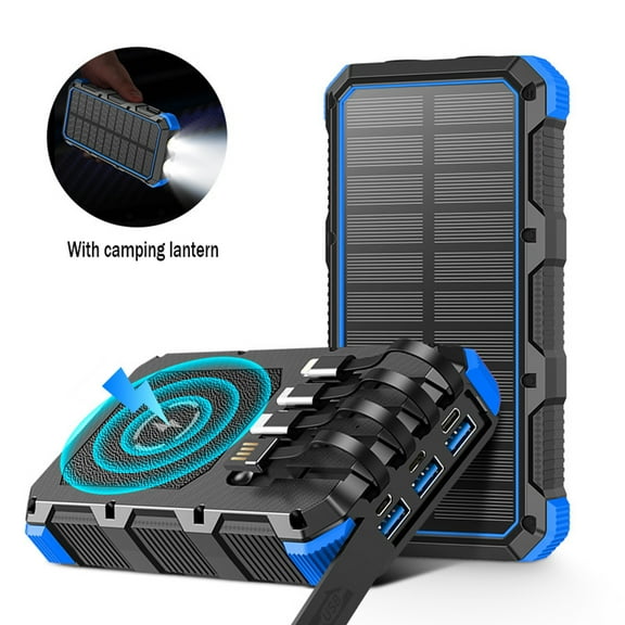 Solar Power Bank, High-Speed Rapid Charging with Wireless Charging, Shared Charging & Long-Lasting Power Storage