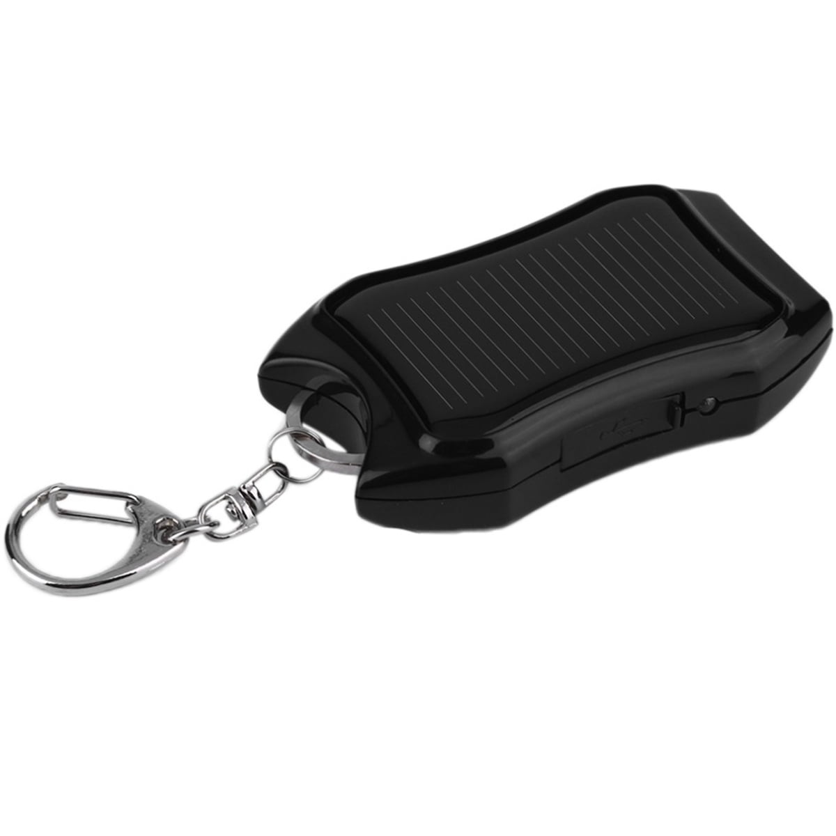 Solar Power Bank Keychain Portable Charger with Mini Solar Panel for