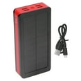 Solar Power Bank with 32 LED Light 4 USB Port 30000mAh Capacity for