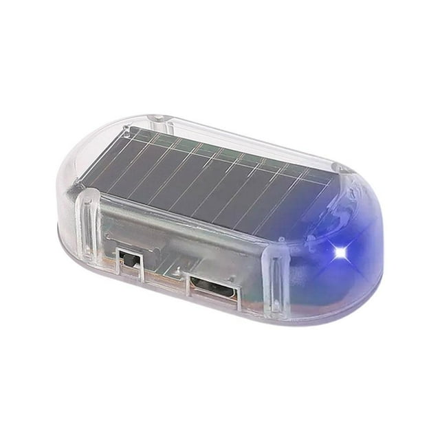 Solar Power Car LED Fake Dummy Alarm WarningSecurity Light, Flashing