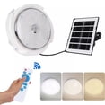thumbnail interactive-video image 1 of Solar Powered Ceiling Pendant Light With Remote – IP67 Waterproof For Indoor/Outdoor Use 1 of 4