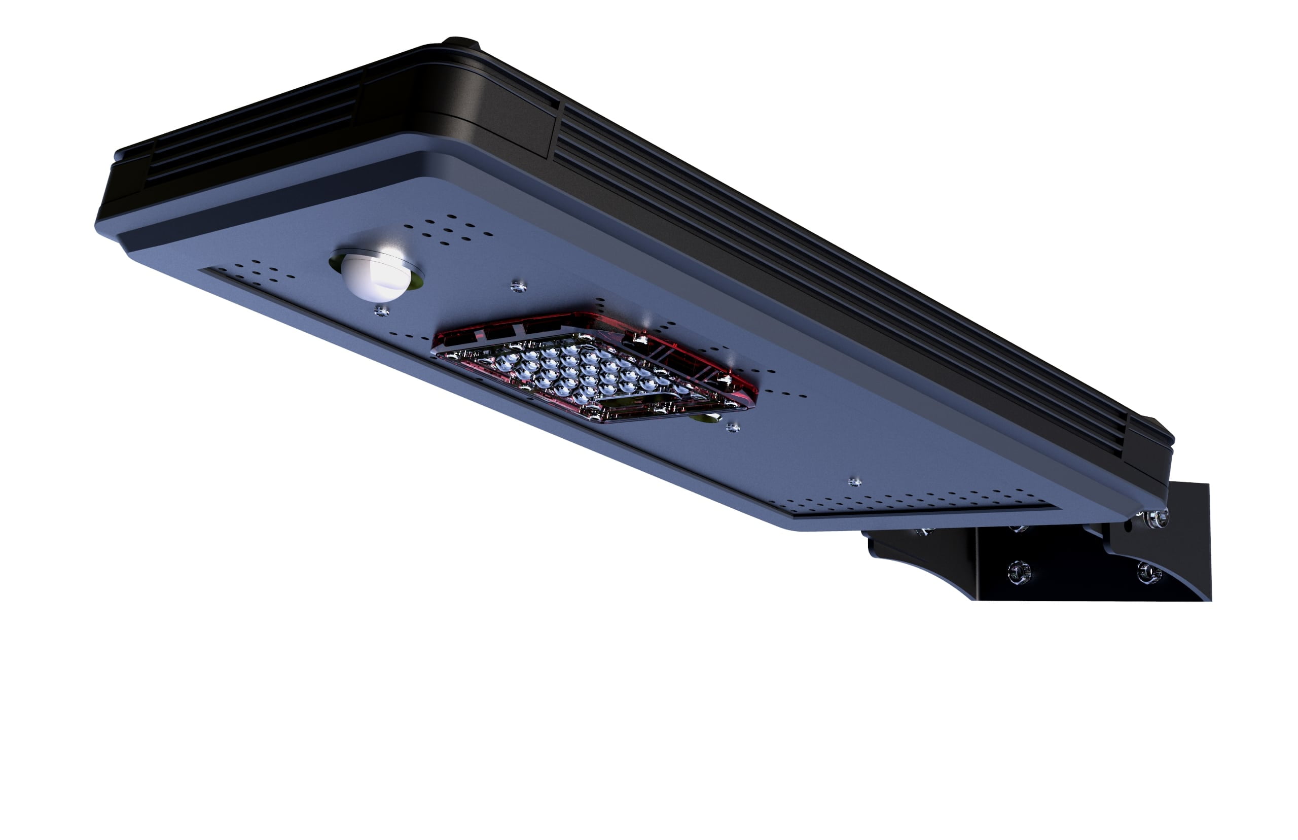 Black Aluminum Solar LED Dusk to Dawn Parking Light