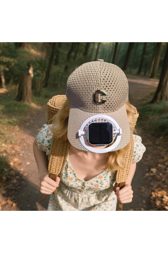 Solar Power Fan Hat USB Charging Solar Fan Sun Hat 3 Speed Sun Shade Duck Unisex Headwear for Outdoor Travel Camping Sports Cycling Beach Fishing Gardening Men Running Hiking safety
