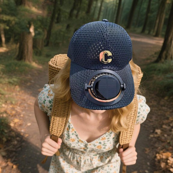 Solar Power Fan Hat USB Charging Solar Fan Sun Hat 3 Speed Sun Shade Duck Unisex Headwear for Outdoor Travel Camping Sports Cycling Beach Fishing Gardening Men Running Hiking way