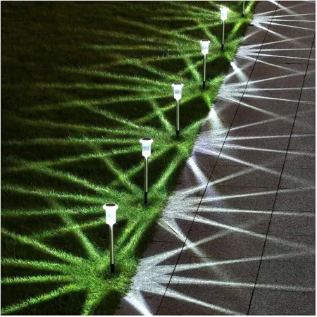 12 Pack Solar Powered Garden Lights, LED Outdoor Landscape & Walkway Lighting, Dusk to Dawn, Waterproof Pathway Lights for Yard & Patio