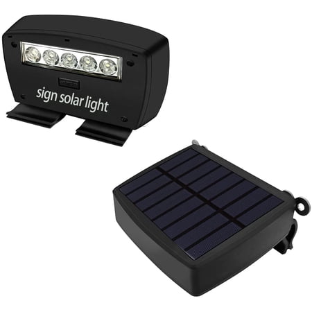 Solar Power LED Light Clip-On Yard Sign Spotlight {Large Capacity Battery, Max14 Hours Working}