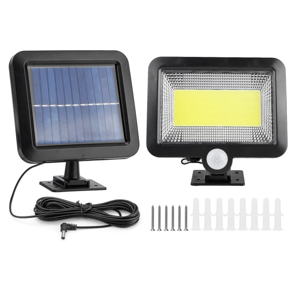 Solar Power Motion Sensor Light TeqHome 100 LED SSecurity Flood Outdoor Garden Path Lamp IP65 Waterproof Dusk To Dawn Sensor Light For Front Door Deck