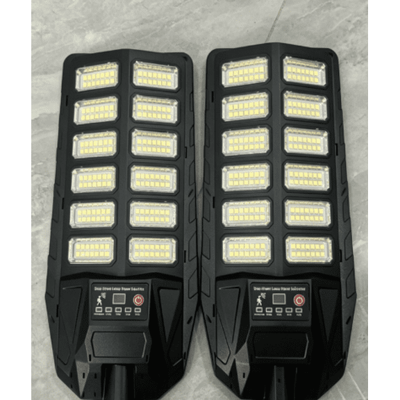 Solar Power Outdoor Light Solar Flood Light Solar Lights Solar Street Lights Dusk to Dawn Solar Pole Barn Security Commercial Parking Lot Lights Motion Sensor Remote Control Led Lamp-2pcs