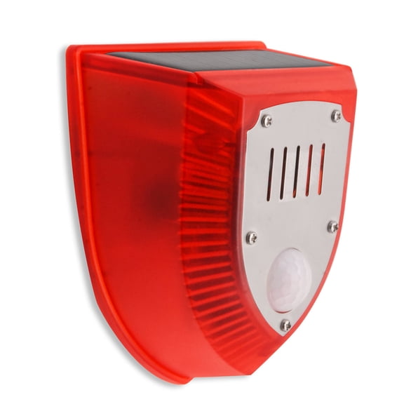 Solar Power Outdoor Motion Sensors Alarm With 129dB Sound Light Alarm For Enhances Security Protections
