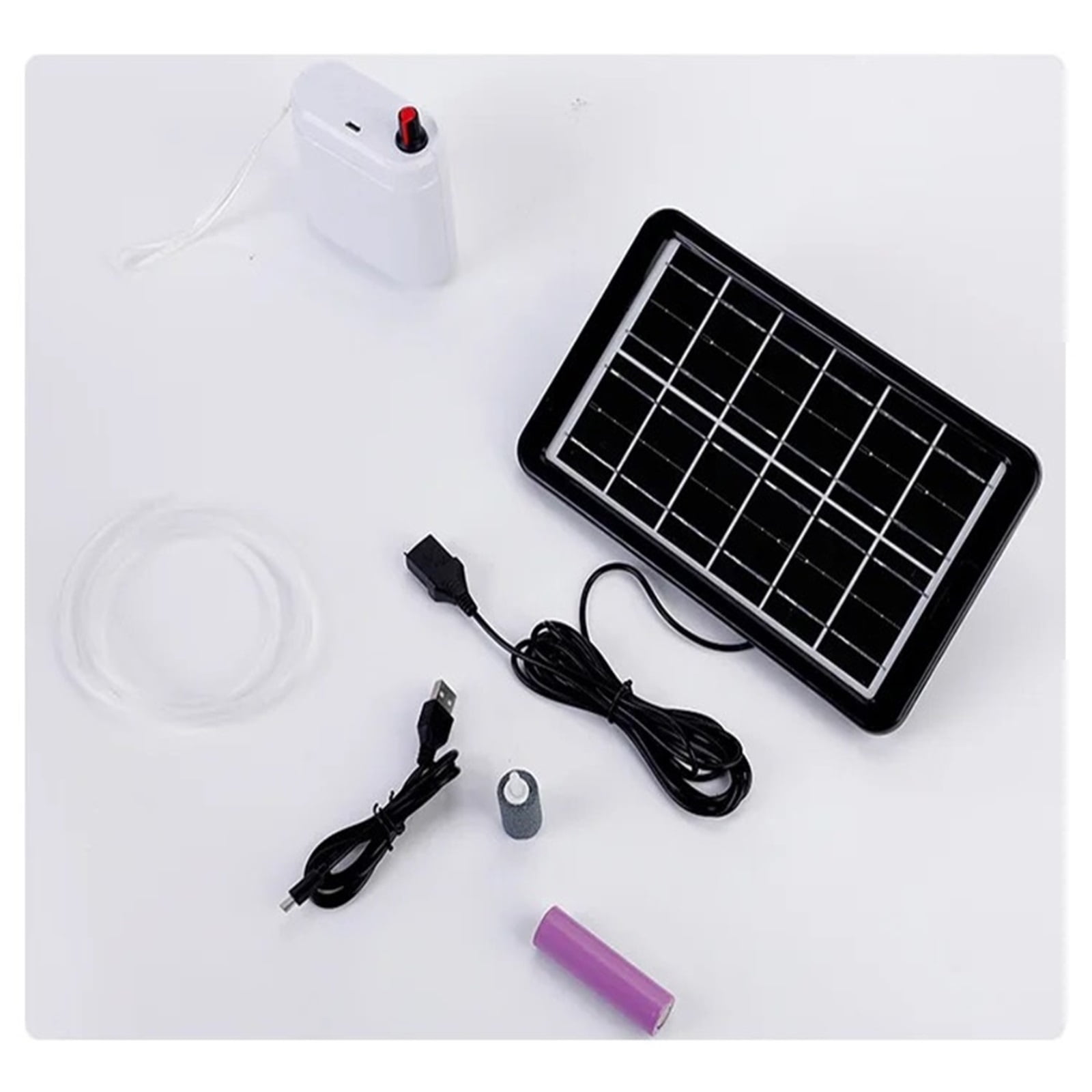 Solar Power Oxygen Pump for Aquarium Fish Tank,USB Charging,Noiseless,Outdoor Fishing,Oxygen Machine