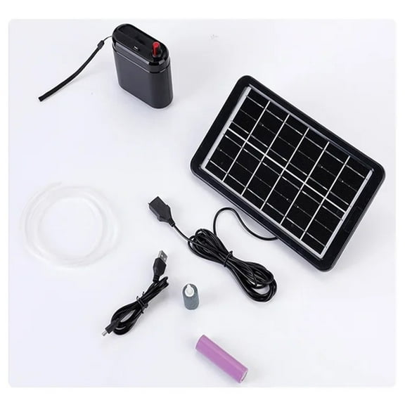 Solar Power Oxygen Pump for Aquarium Fish Tank,USB Charging,Noiseless,Outdoor Fishing,Oxygen Machine