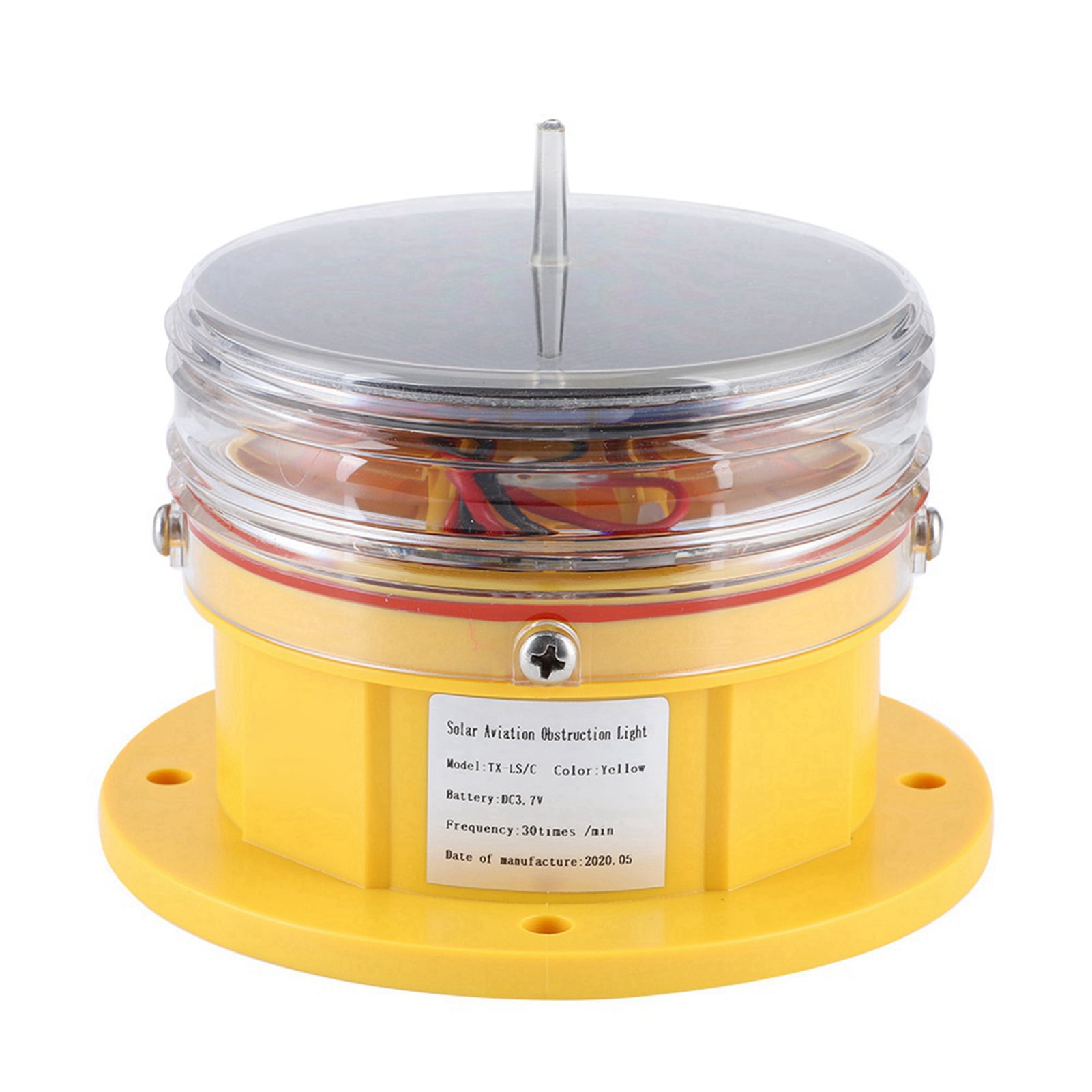 S4LN WHITE 1 / 2NM SOLAR NON-FLASHING STEADY-ON LED Marina Dock Barge - Foto 5