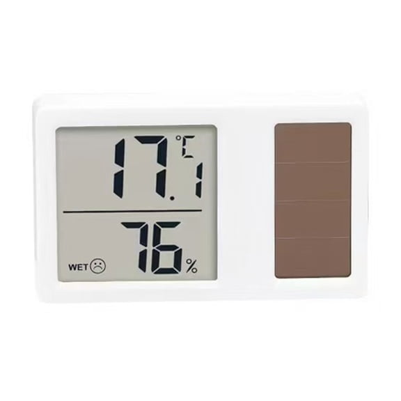 Solar Power Temperature Humidity Measurement Meter Gauge for Baby Room Office