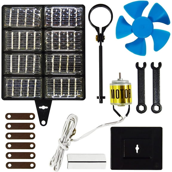 Solar Power Training Course Science Project - Teaches How to Make Solar and Electrical Circuits, Illustrated Guidebook Included